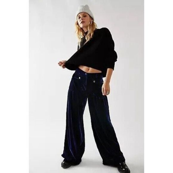 Free People Lotus Velvet Pants - Picture 2 of 5